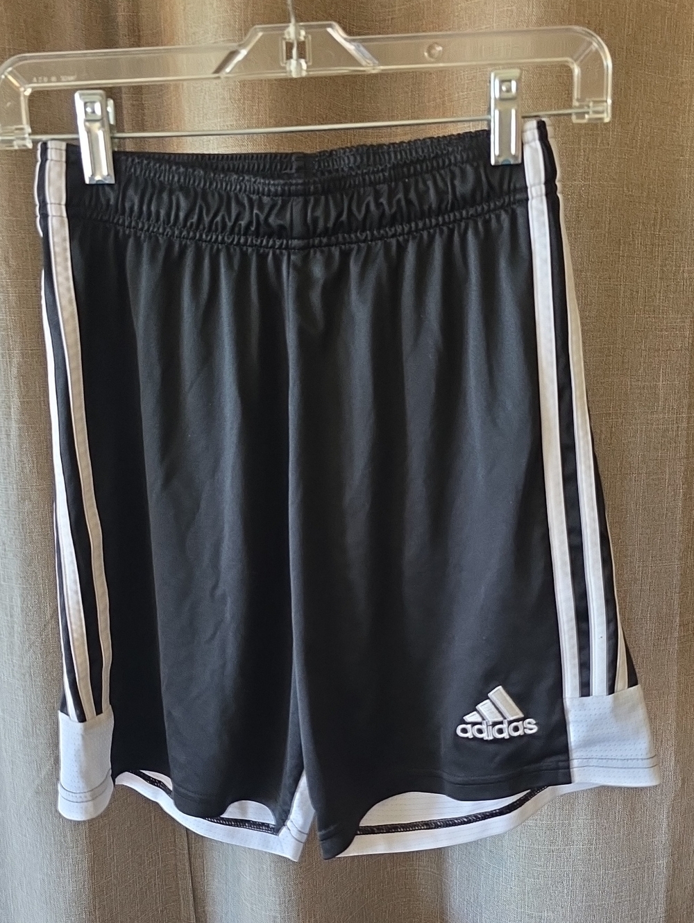 adidas Aeroready 3-Stripes Athletic Shorts Black & White Men's SMALL